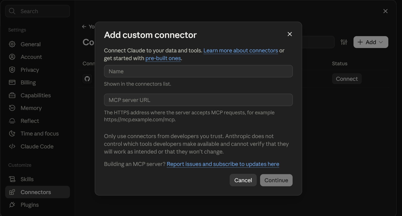 Claude and WordPress authorization flow, third screenshot